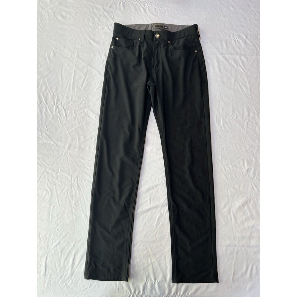Vintage Genes Performance Pants Mens 30x32 (30x31) Black Straight Leg Stretch